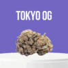 Tokyo OG cannabis buds with dense structure and frosty trichomes