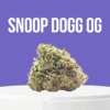 Snoop Dogg OG cannabis buds with dense structure and earthy-green tones